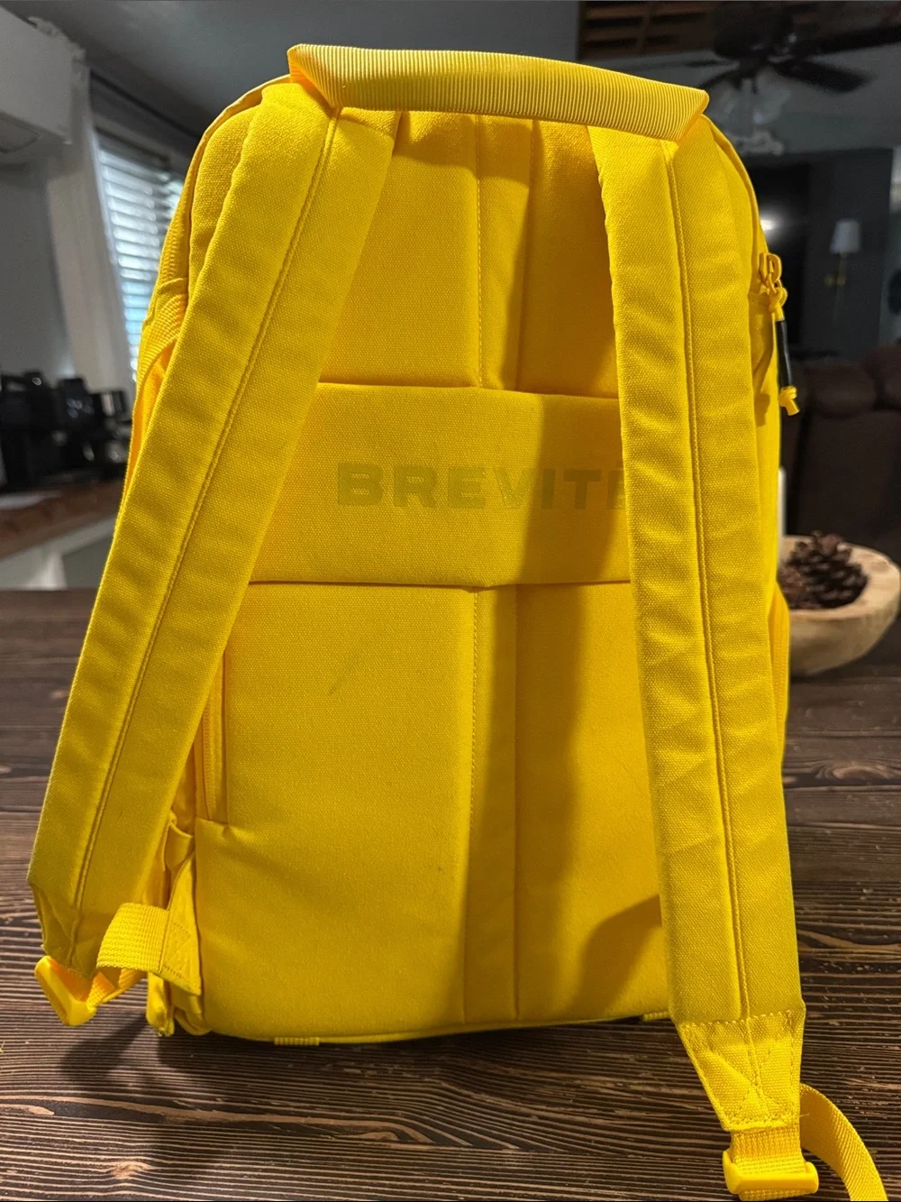 Brevite The Jumper Camera Backpack In Lemon Yellow Regular Size